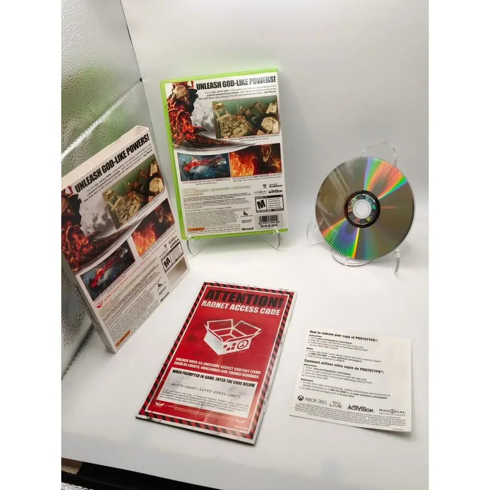 Prototype 2 Xbox 360 RADNET Edition CIB w/ Manual & Code